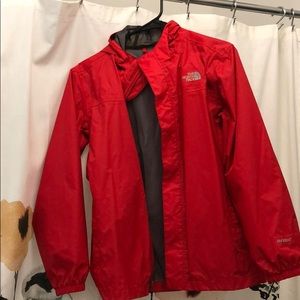 Red NorthFace Raincoat